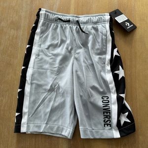 Boys - Size Small (8-10 Years Old) - Converse Athletic Gray and Star Shorts